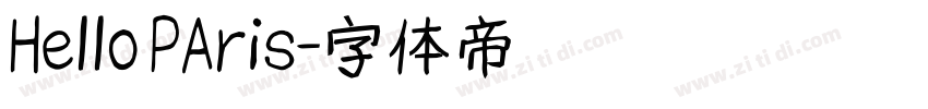 Hello PAris字体转换